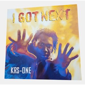 KRS-One I Got Next 1997 Promo Poster 12x12 Double Sided Jive Records Hip Hop‎